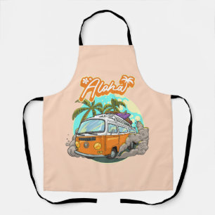 Aloha Retro Surf Van Apron
