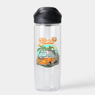 Aloha Retro Surf Van Water Bottle