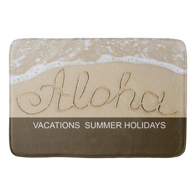 Aloha sand word bath mat (Front)