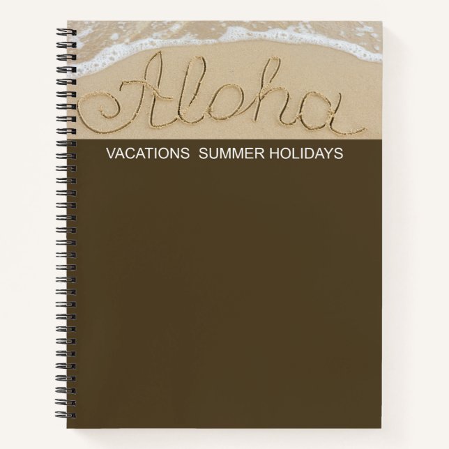 Aloha sand word notebook (Front)