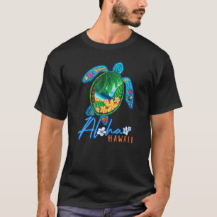 Aloha Sea Turtle Hawaiian Matching Vacation Family T-Shirt