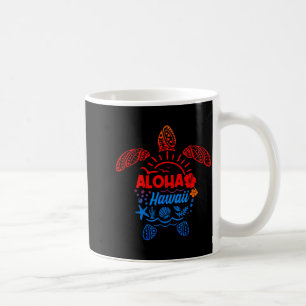 Aloha sea turtle tropical hawaii summer beach coffee mug