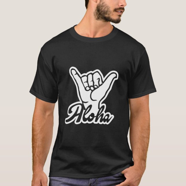 Aloha Shaka Hand, Hang Loose sign T-Shirt (Front)