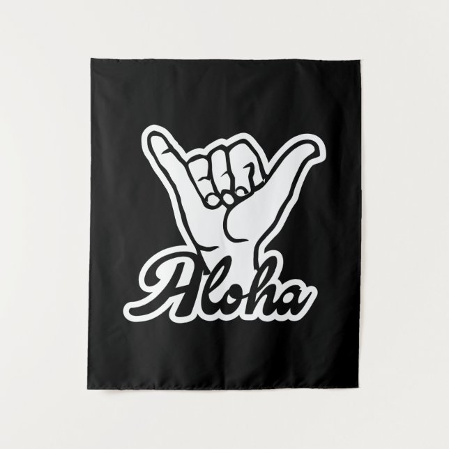 Aloha Shaka Hand, Hang Loose Tapestry (Front)