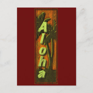 Aloha sign postcard