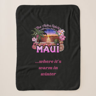 Aloha Spirit Calling (customisable) Sherpa Blanket