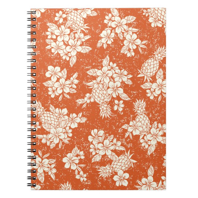 Aloha Spirit: Hibiscus-Pineapple Harmony. Notebook (Front)