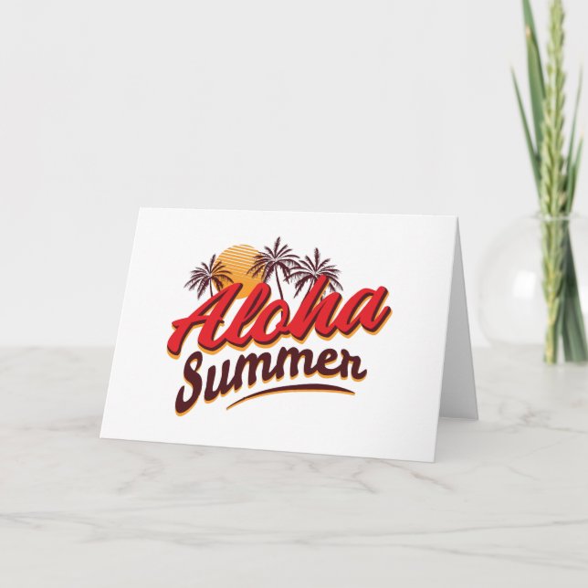 Aloha Summer Card (Front)