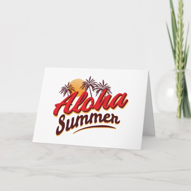 Aloha Summer Card (Front)