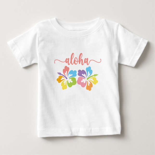 Aloha Summer Pastel  Baby T-Shirt (Front)