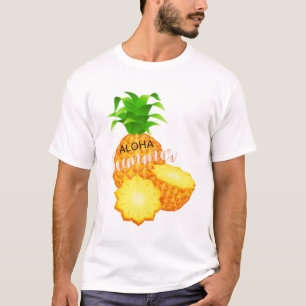 Aloha Summer Pineapple_ Hawaiian Islands  T-Shirt