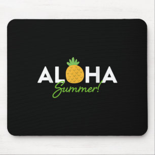 Aloha Summer _ Pineapple Lover Cute Funny Hola Vac Mouse Pad