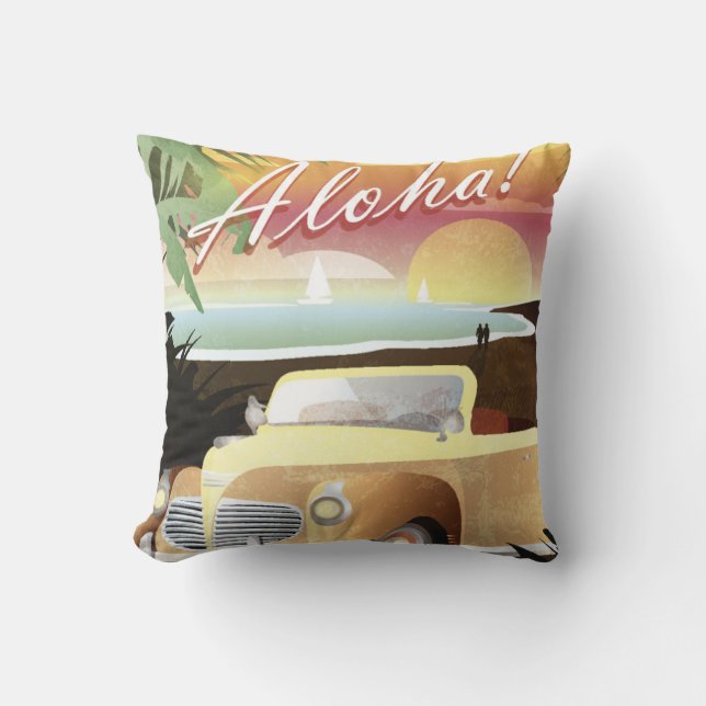 Aloha! Summer Tropical Paradise Cushion (Front)