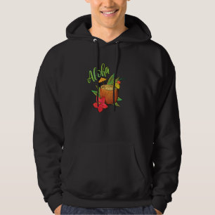 Aloha Summervibes Coconut Cocktail Beach Bar Beach Hoodie
