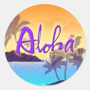Aloha Sunset Sticker