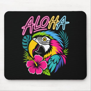 Aloha Trocal Parrot Hawaii Travel Macaw Hibiscus Mouse Pad