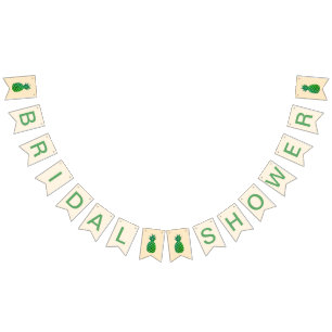 Aloha Tropical Bridal Shower Bunting