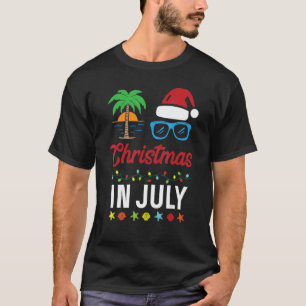 Aloha Tropical Christmas Santa Christmas In July H T-Shirt
