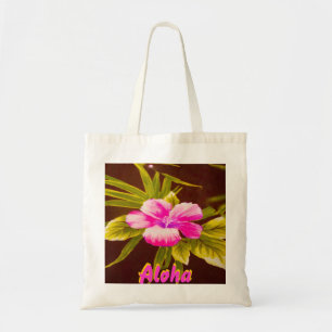 Aloha Tropical Floral Design Tote Bag