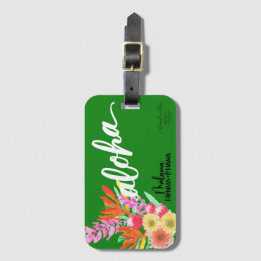 Aloha Tropical Flower Tag - Malama Honua Ohana
