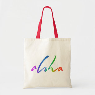 Aloha - Tropical Hand Lettering - Hawaii Hawai'i Tote Bag