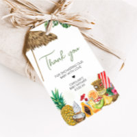 Aloha Tropical Hawaiian Baby Shower Favour Tags