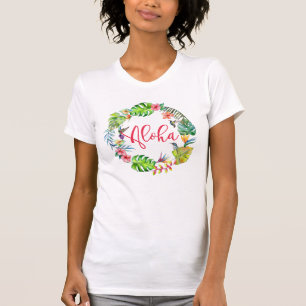 Aloha Tropical Hawaiian Colourful Birthday T-Shirt