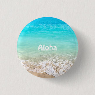 Aloha Tropical Hawaiian Ocean 3 Cm Round Badge