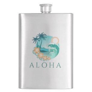 Aloha Tropical Hip Flask