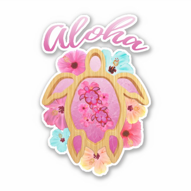 Aloha Tropical Honu Sea Turtle (Front)
