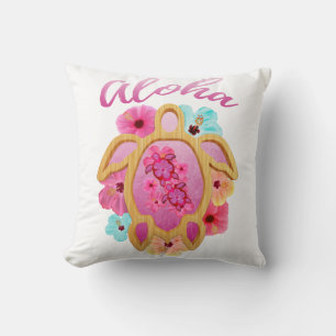 Aloha Tropical Honu Sea Turtle Cushion