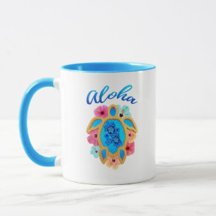 Aloha Tropical Honu Sea Turtle Mug
