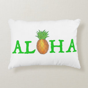 ALOHA Tropical Island Hawaiian Pineapple Hawaii Decorative Cushion