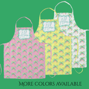 Aloha Tropical Island Palm All-Over Print Apron