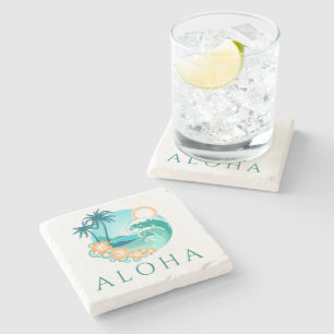 Aloha Tropical Stone Coaster