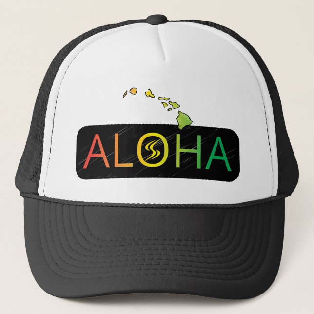 ALOHA TRUCKER BY SIDESLIDER™ TRUCKER HAT (Front)