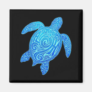 Aloha Turtle Hawaii Tribal Hawaiian Maori Sun Sea Magnet