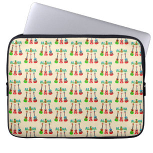 Aloha Ukuleles Island Music Laptop Sleeve