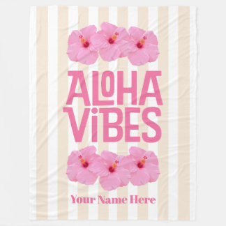 Aloha Vibes Fleece Blanket