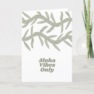 Aloha Vibes Only Thank You Card