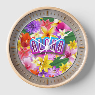 Aloha! Wall Clock