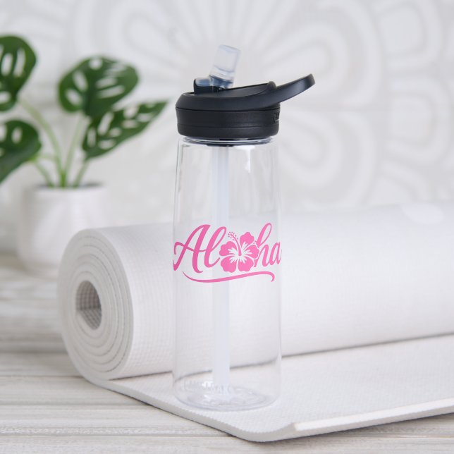 Aloha Water bottle (Yoga (Rotated))