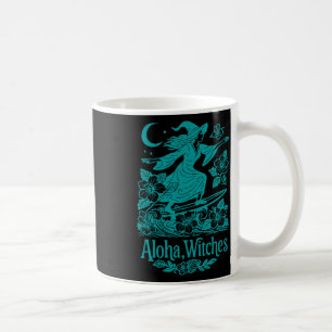 Aloha Witches Surfing Witch Hawaii Halloween Tropi Coffee Mug