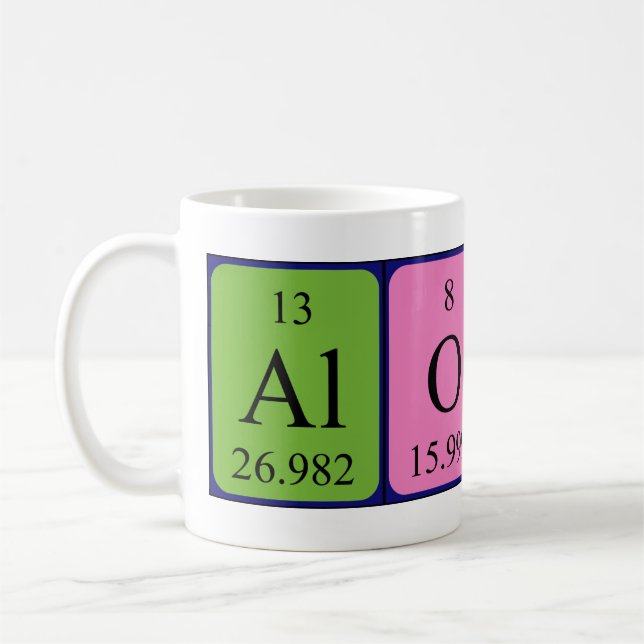 Alois periodic table name mug (Left)