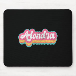 Alondra First Name Girl Vintage 70s 80s Personaliz Mouse Pad