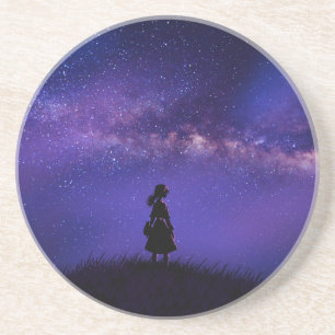 Alone and Starry Night Coaster