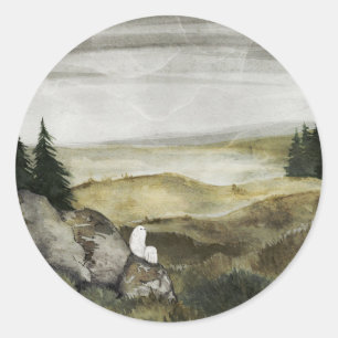 Alone Classic Round Sticker