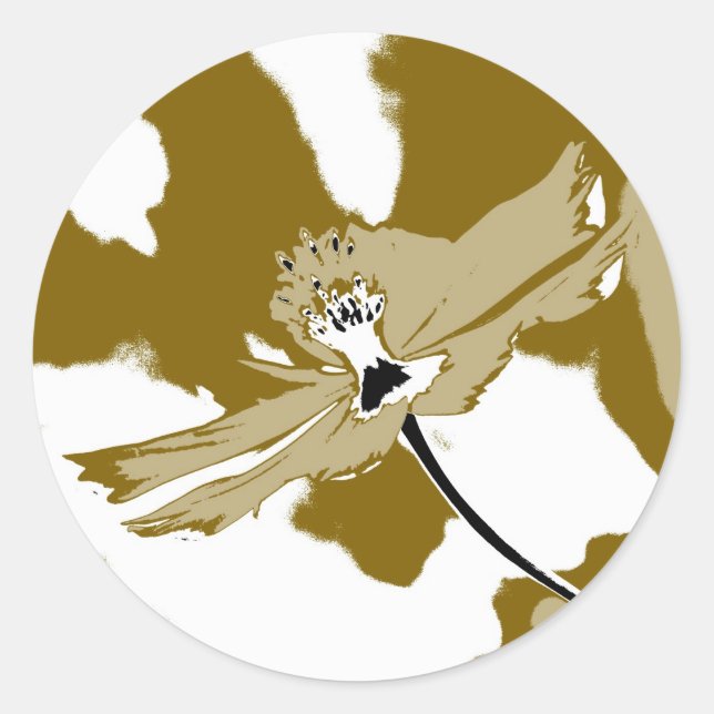 Alone flower - Fine art Stickers (Front)