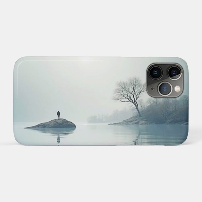 Alone in the Mist Design Case-Mate iPhone Case (Back (Horizontal))