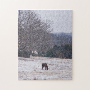 Alone In The Snow Jigsaw Puzzle
